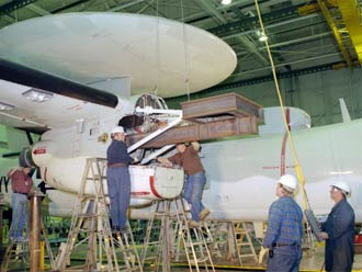 Navy E-2C Hawkeye Undergoes Major Loads Tests at NASA Dryden