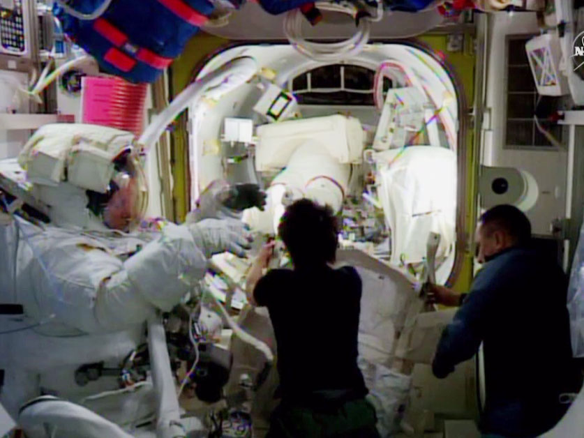 Spacewalkers Barry Wilmore and Terry Virts