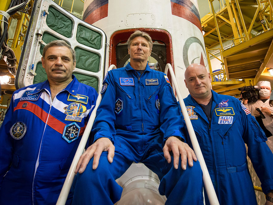 Kornienko, Padalka and Kelly