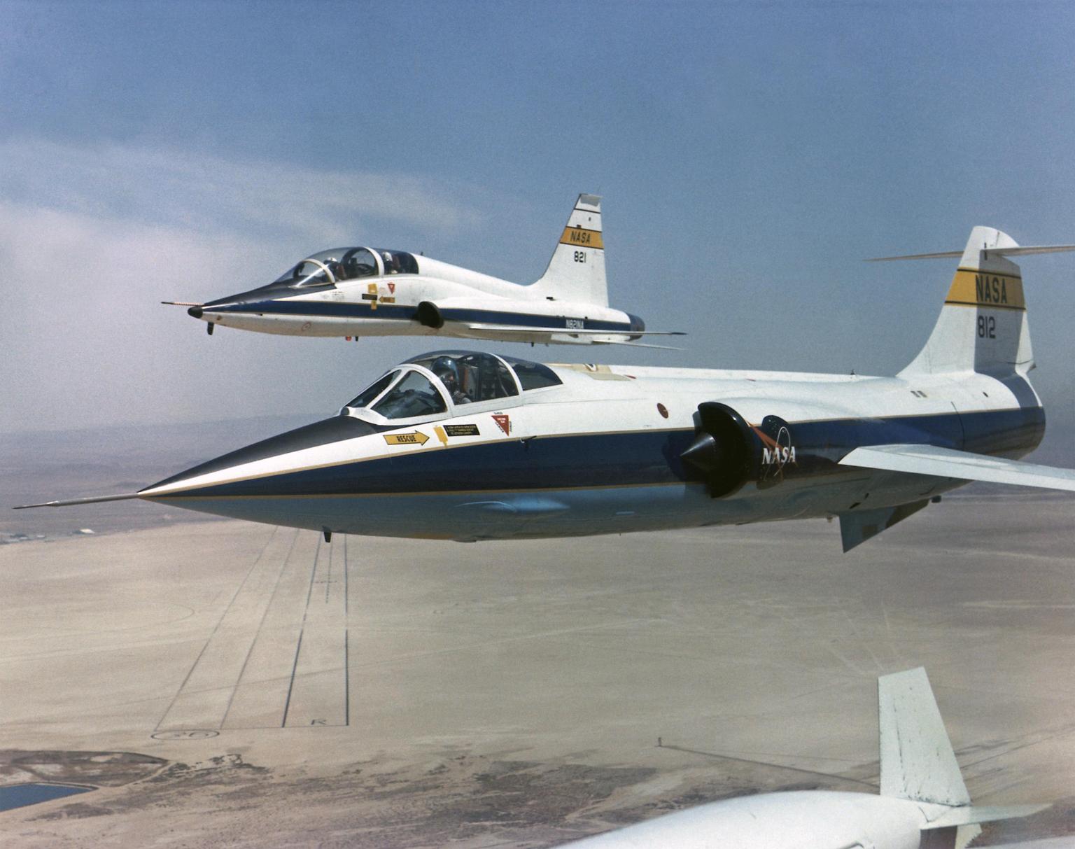 F-104 Starfighter and T-38