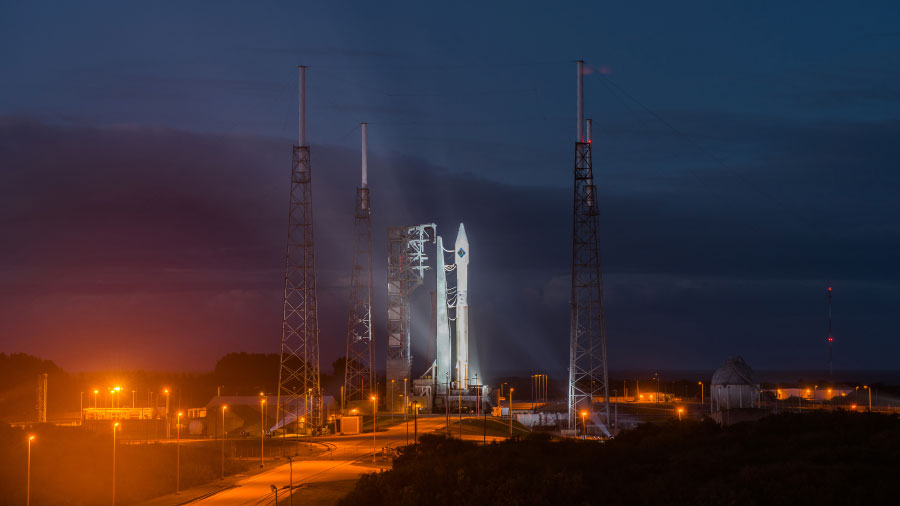 Atlas V Rocket with Cygnus Spacecraft