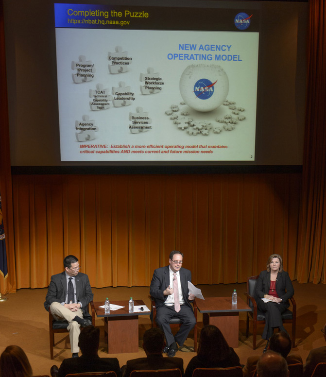 NASA Associate Administrator Robert Lightfoot and NASA Deputy Associate Administrator Lesa Roe visited Ames