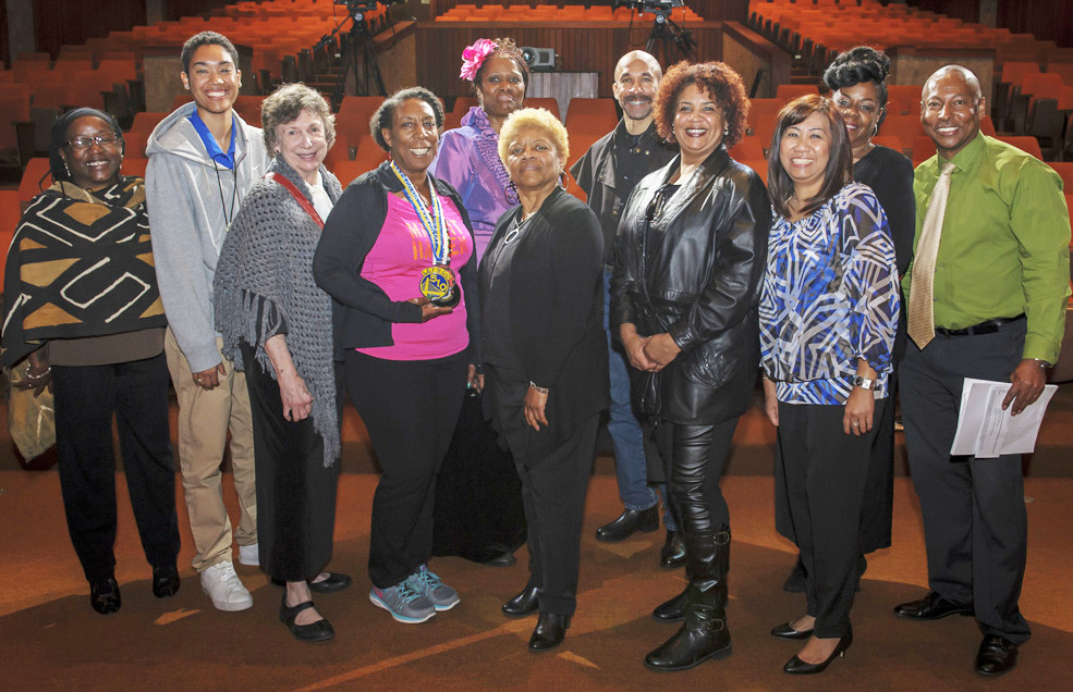 The Ames African-American Advisory Group, many of the members shown here above on the day of the performance, hosted a skit, “Un