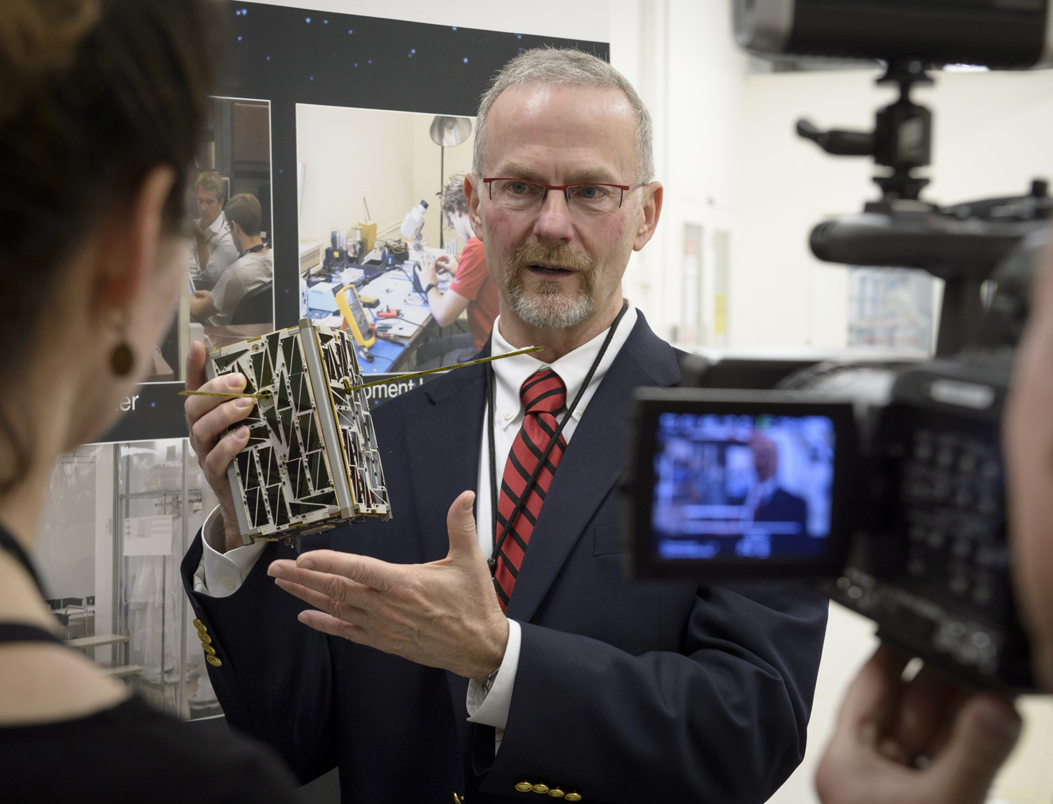 Roger Hunter, program manager for the Small Spacecraft Technology Program at Ames, explains the Nodes satellite