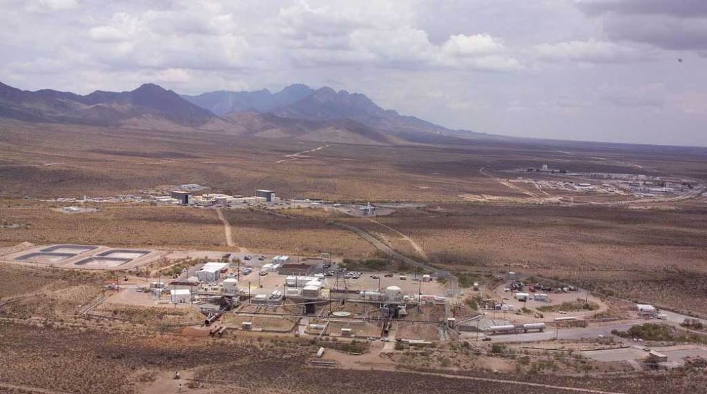 Ariel view of White Sands test Facility