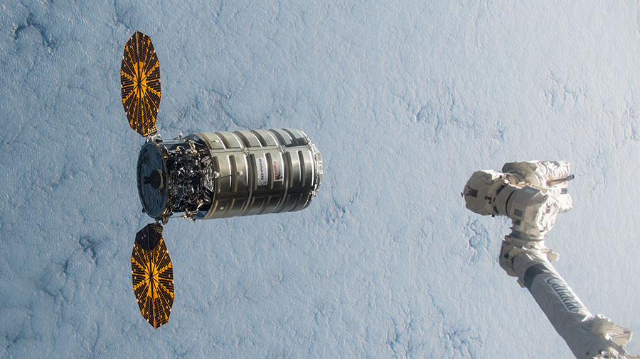 Cygnus Spacecraft Before Capture