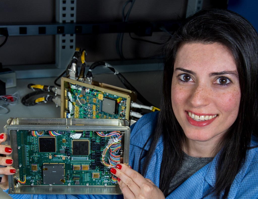 Haghani holds an electronic card from MUSTANG