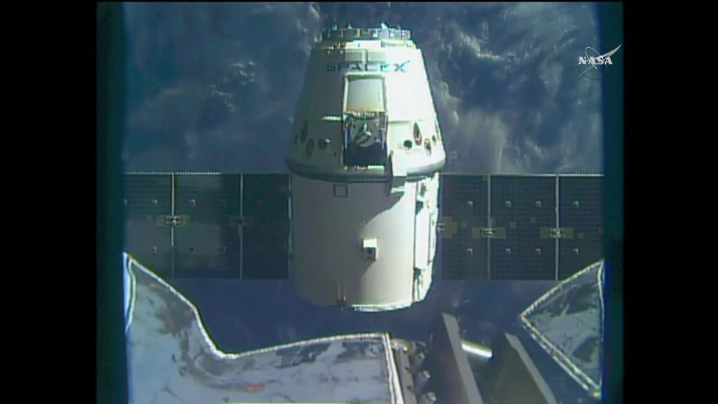 The SpaceX Dragon spacecraft was released from space station at 5:11 a.m. ET on March 19 after delivering more than 5,500 pounds of cargo.