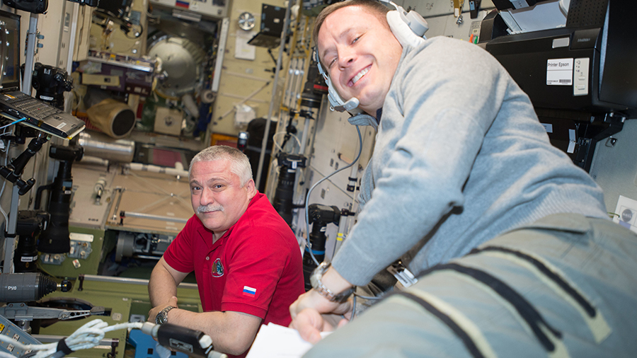 Crew Members Fyodor Yurchikhin and Jack Fischer