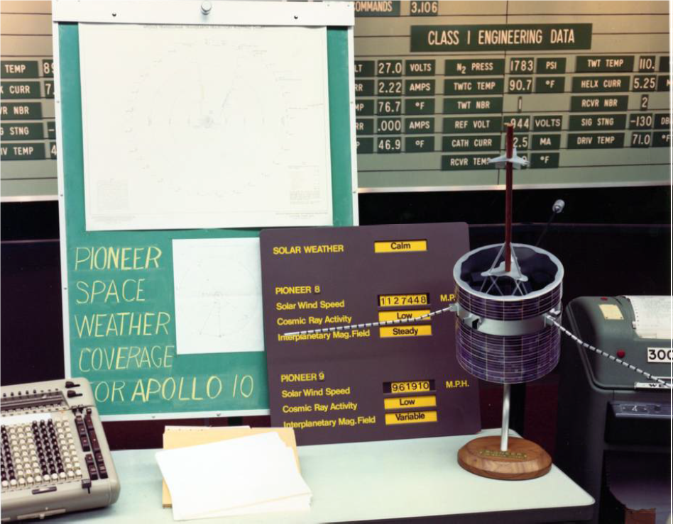 Pioneer space weather monitoring console