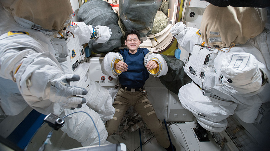 Astronaut Norishige Kanai