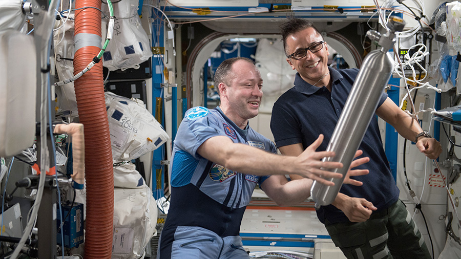 Expedition 54 Crew Members Alexander Misurkin and Joe Acaba