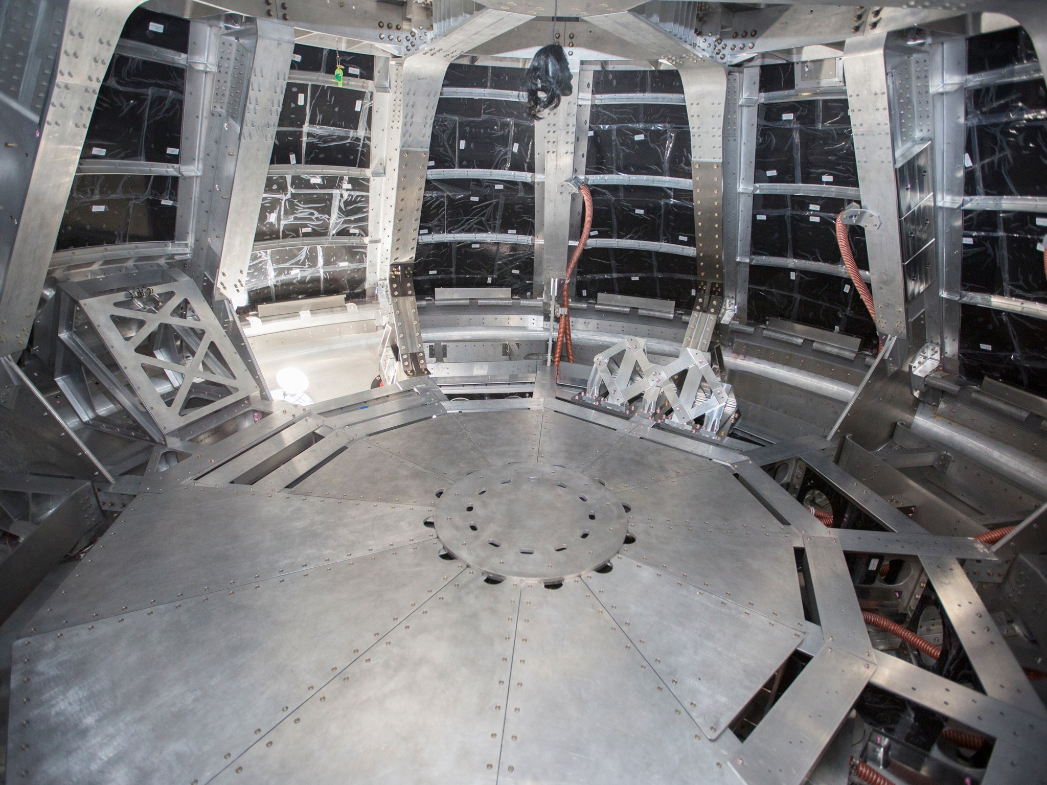 Onlookers had a chance to view the inside of the Orion capsule before it is moved to NASA’s Johnson Space Center.