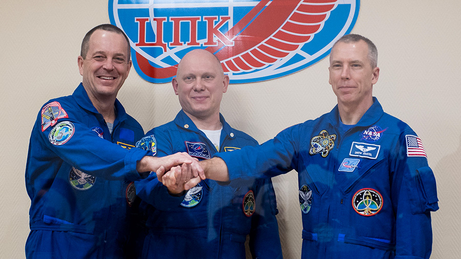 The Expedition 55-56 crew