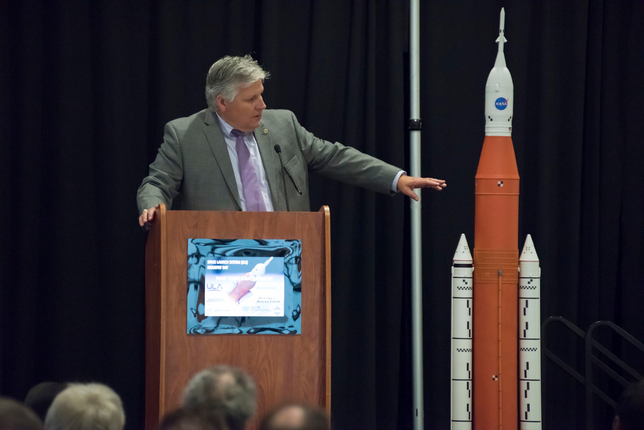 Jim Turner, a manager for NASA's Space Launch System stages office
