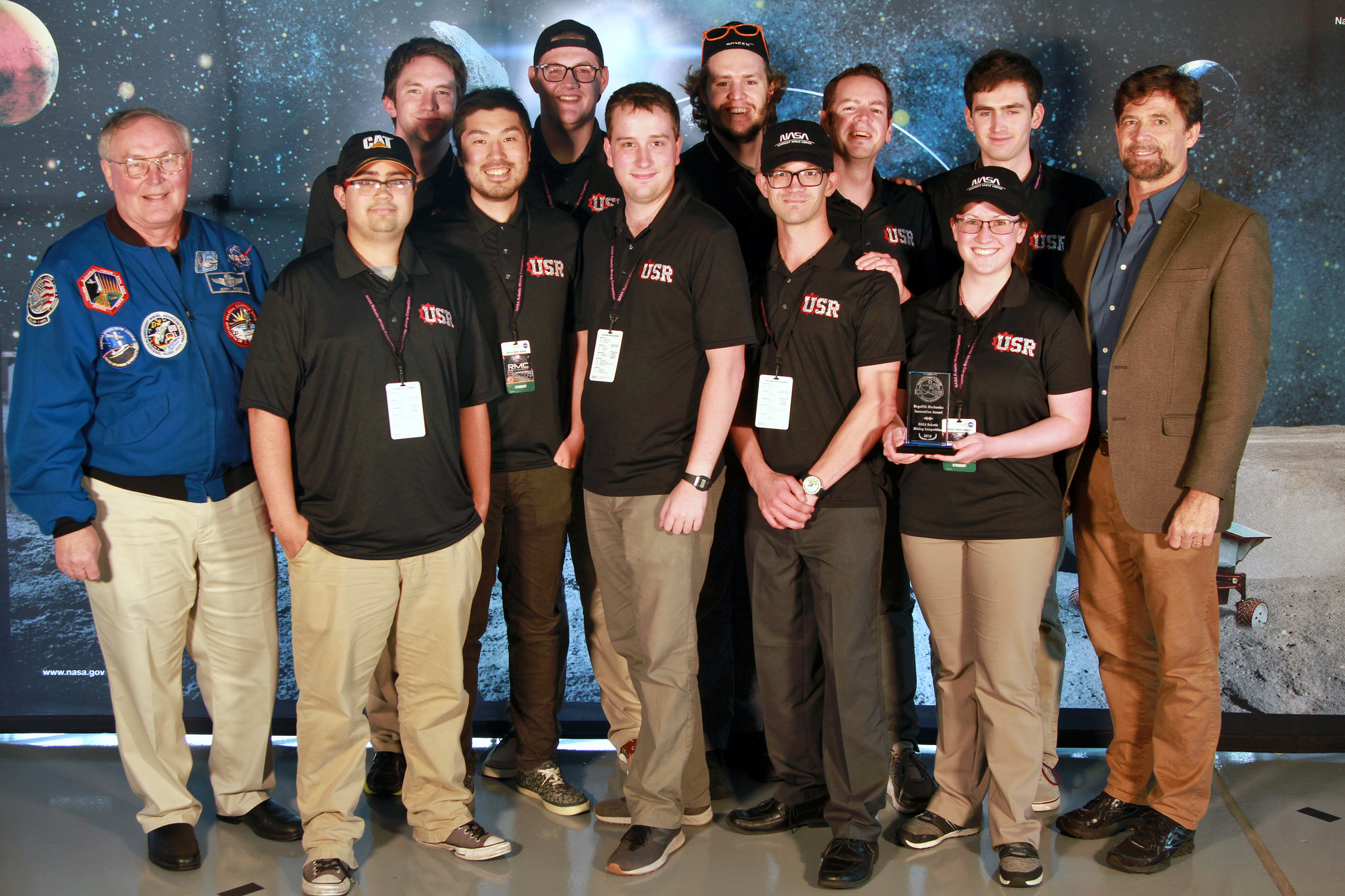 The University of Utah team received The Regolith Mechanics Award.