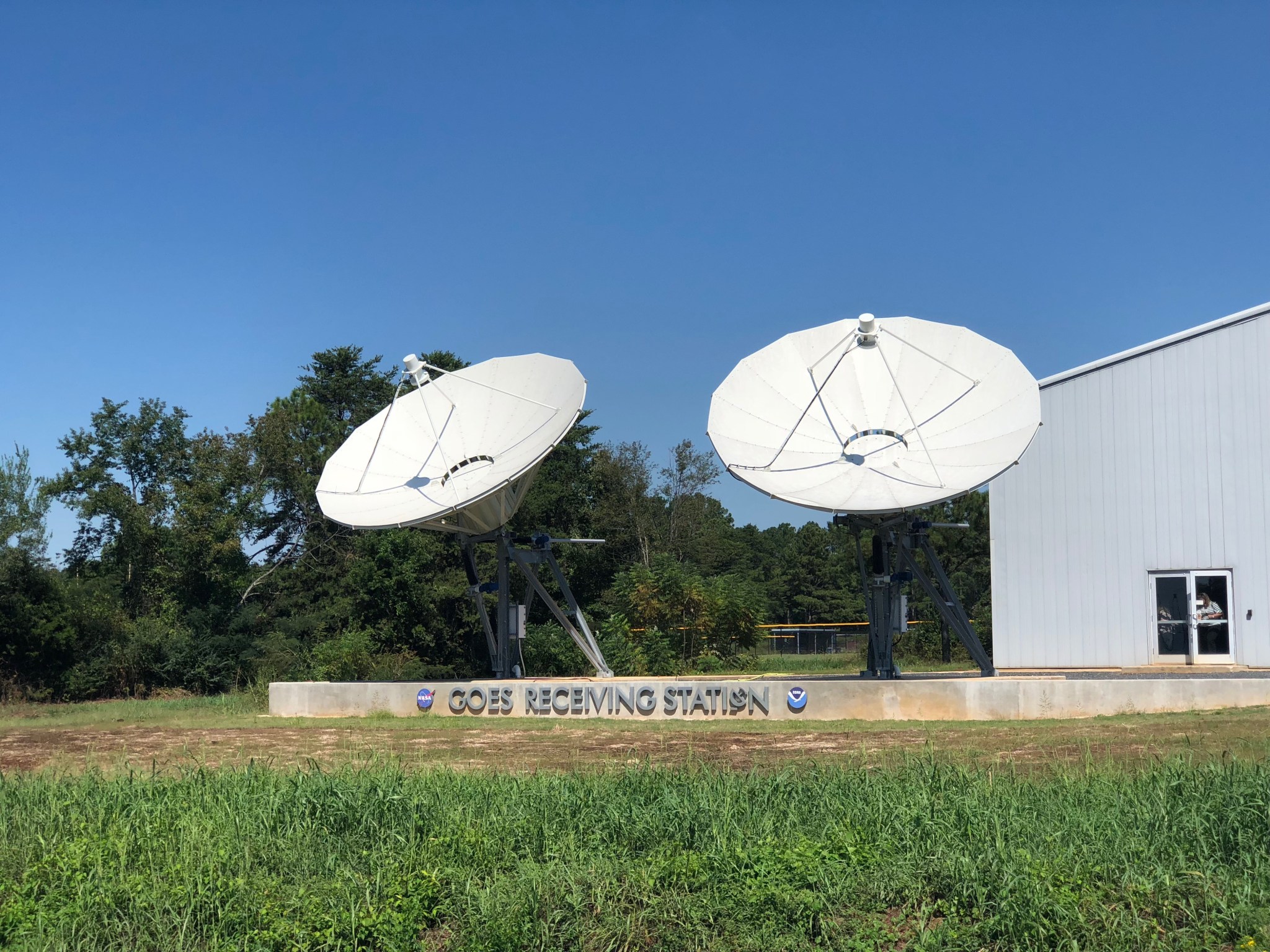 Dual GOES-R receiving station antenna systems.
