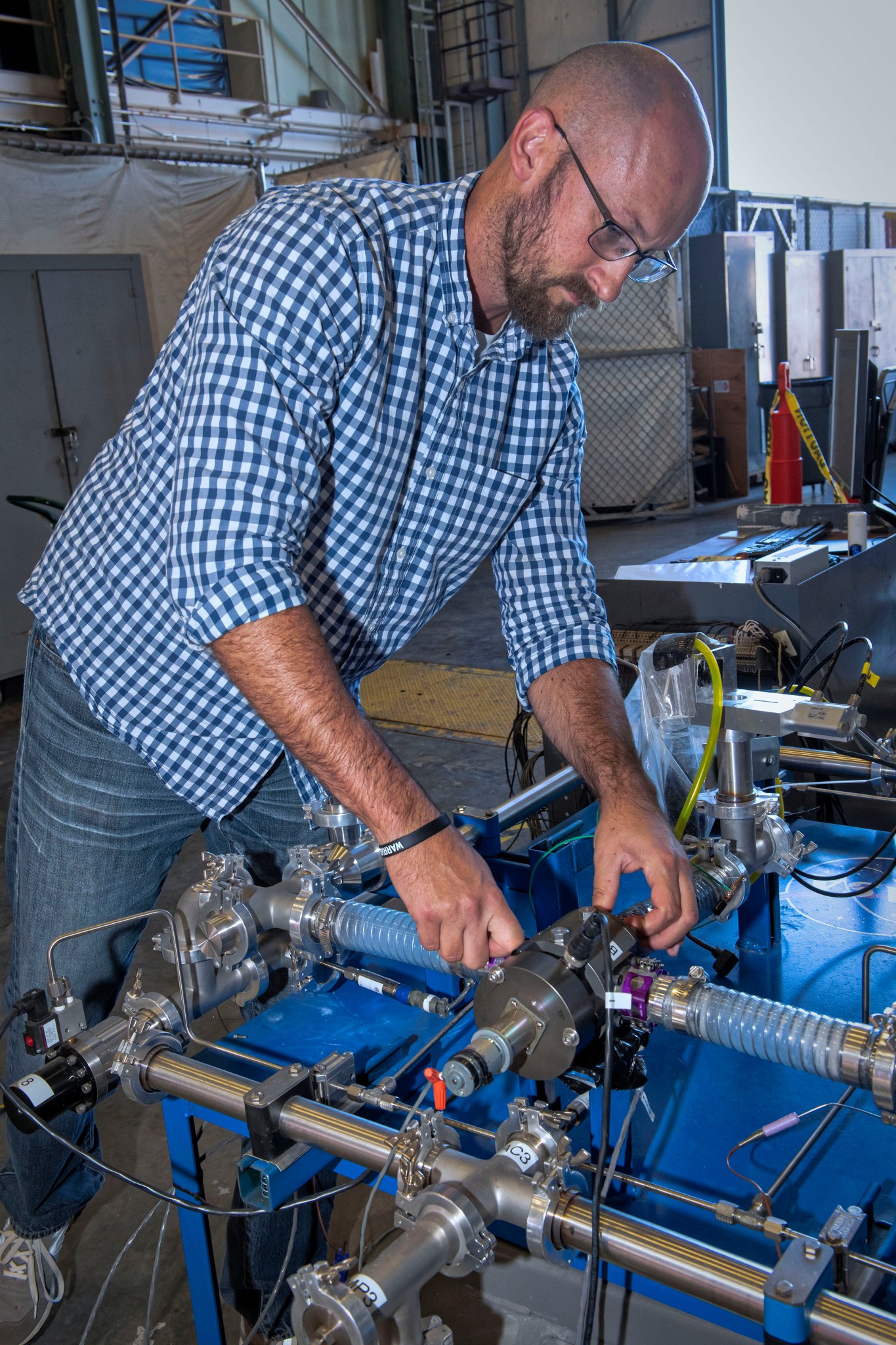Todd Griffith, lead engineer for a new carbon dioxide removal valve to enable deep space exploration.