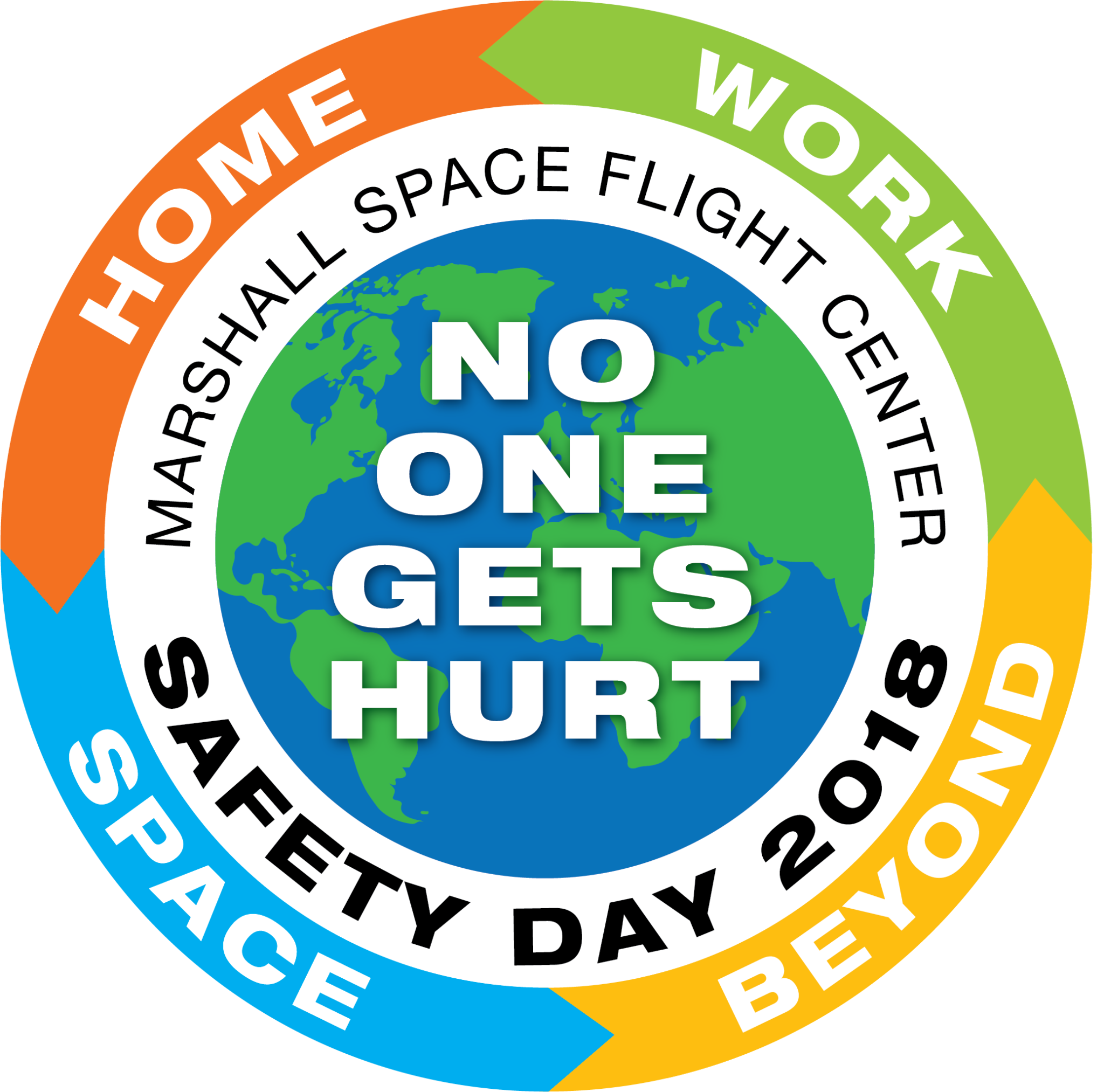 Marshall Space Flight Center Safety Day 2018 graphic.