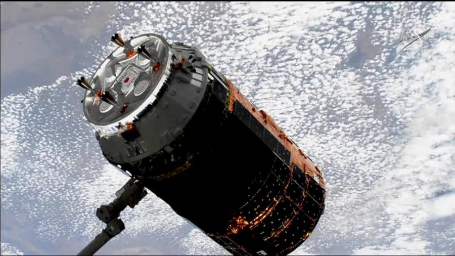 The Japanese HTV-8 cargo vehicle