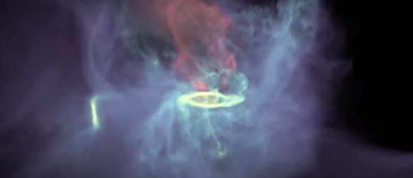 This visualization shows data from the Figuring Out Gas and Galaxies in Enzo project