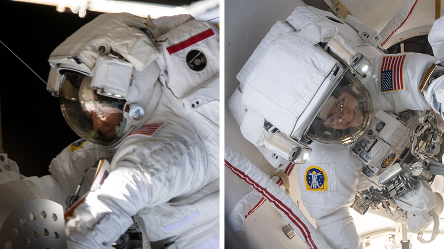 Spacewalkers Christina Koch and Jessica Meir