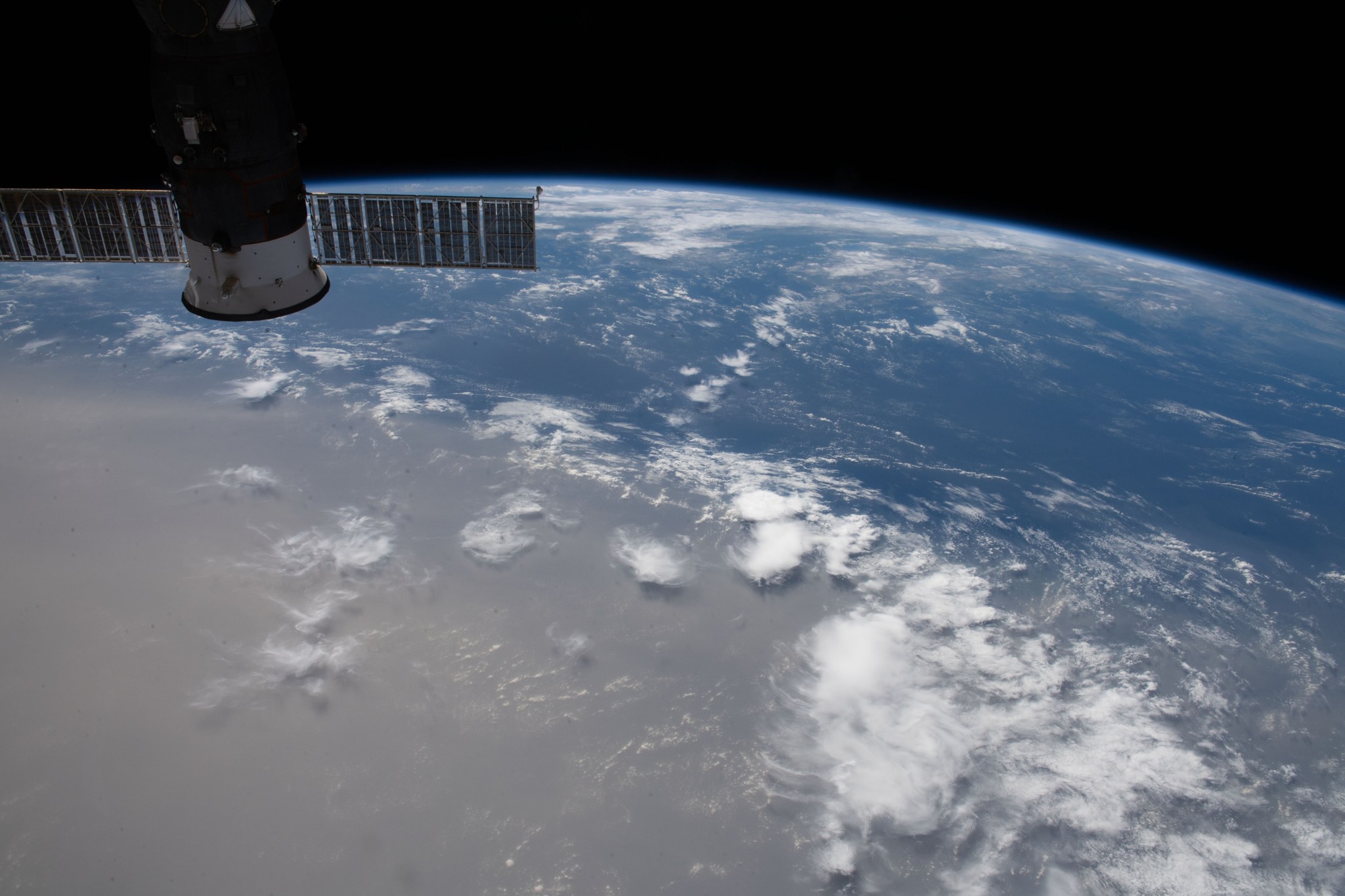 Saharan dust cloud as seen from space