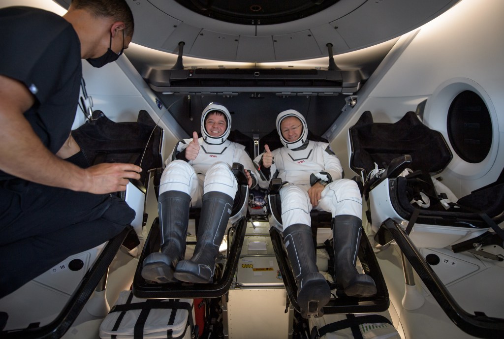 
			NASA Astronauts to Discuss Historic SpaceX Crew Dragon Test Flight - NASA			