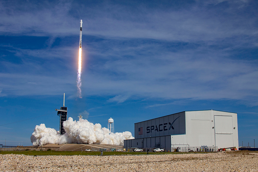 The upgraded SpaceX Dragon resupply ship lifts off atop the Falcon 9 rocket on Dec. 6 from Kennedy Space Center in Florida.