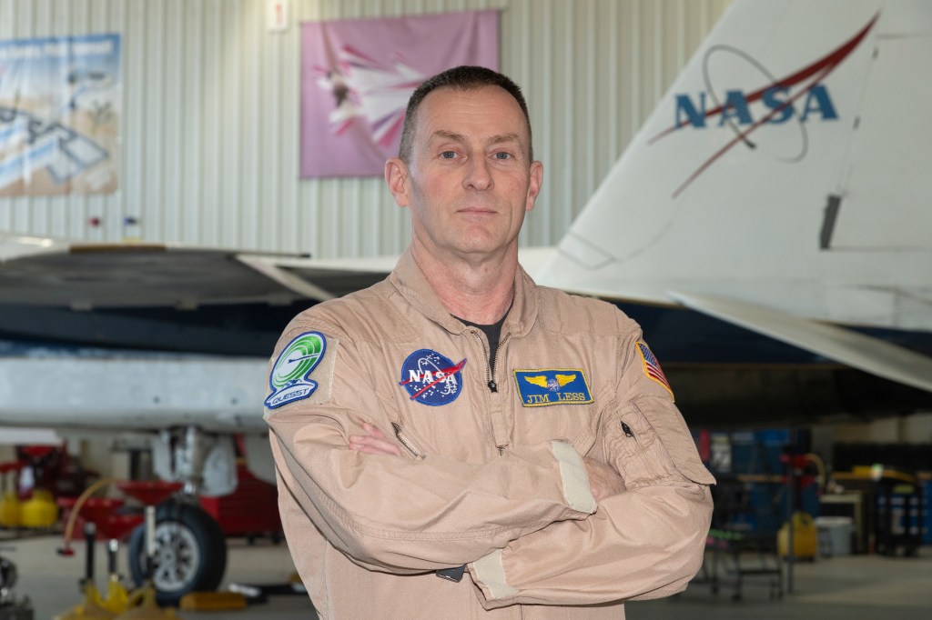 Portrait of NASA Pilot James L. Less.