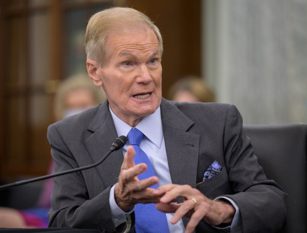 Former U.S. Senator Bill Nelson, President Biden?s nominee to be the next administrator of NASA, appears before the Senate Committee on Commerce, Science, and Transportation, Wednesday, April 21, 2021.