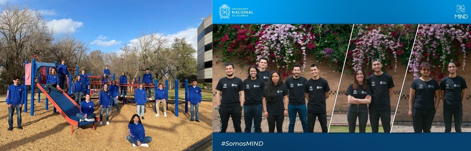 Parish Episcopal School Team 1 from Dallas, left, won the overall high school division. Universidad Nacional de Colombia won the overall college division.