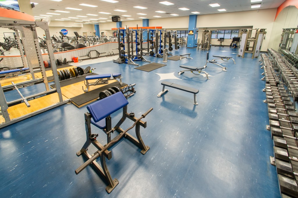 Weights in the Strength and Cardio Center