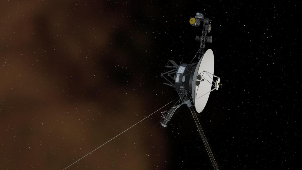 Artist's concept depicts NASA's Voyager 1 spacecraft entering interstellar space