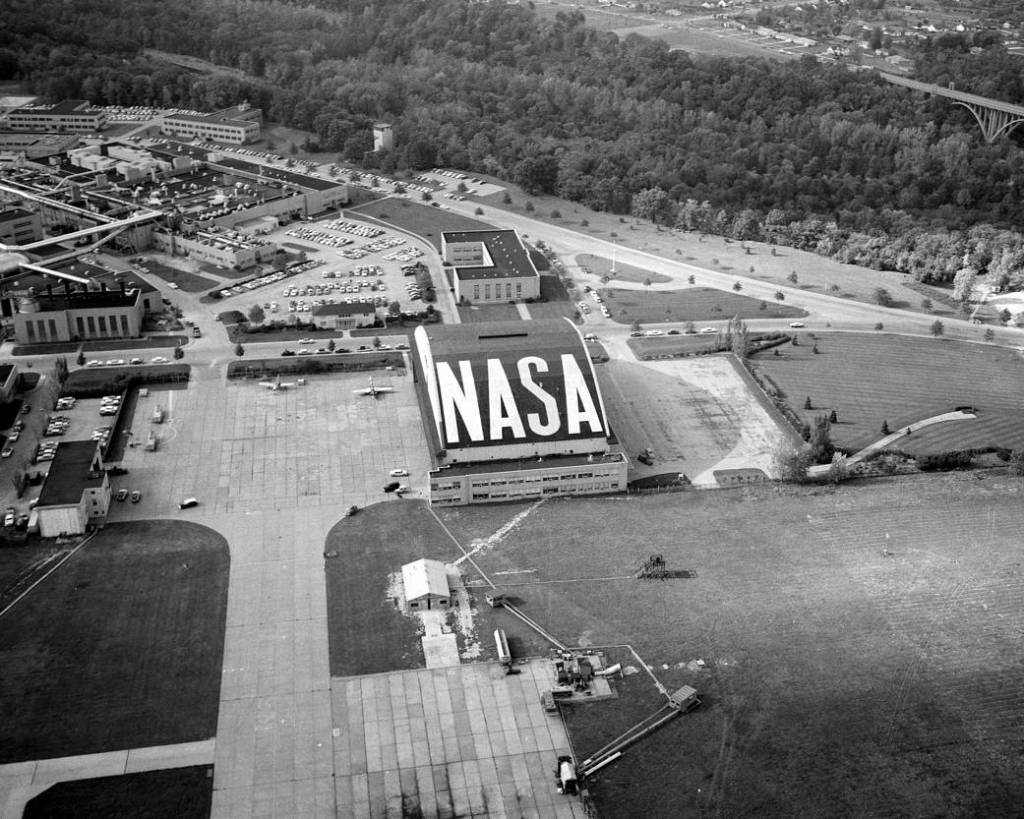 aerial view of NASA from 1958