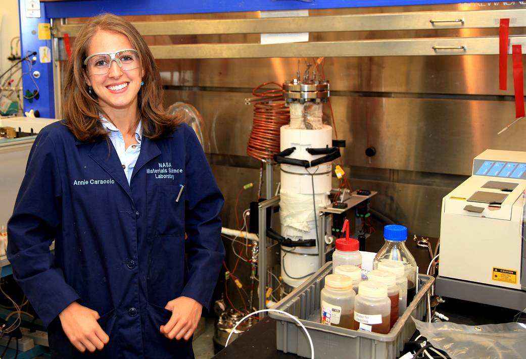 Chemical engineer standing in front of an experiment