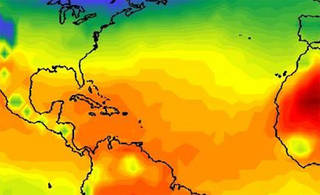 Near-surface air temperature, October 1999