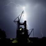 Lightning Over the Historic Test Stand