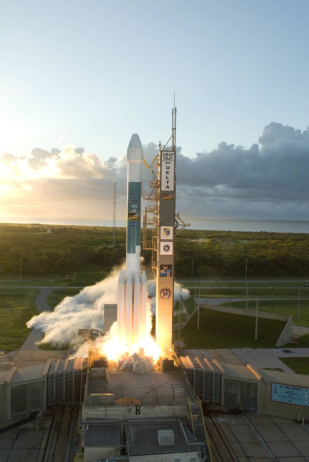 Launch of Delta II rocket with Dawn spacecraft