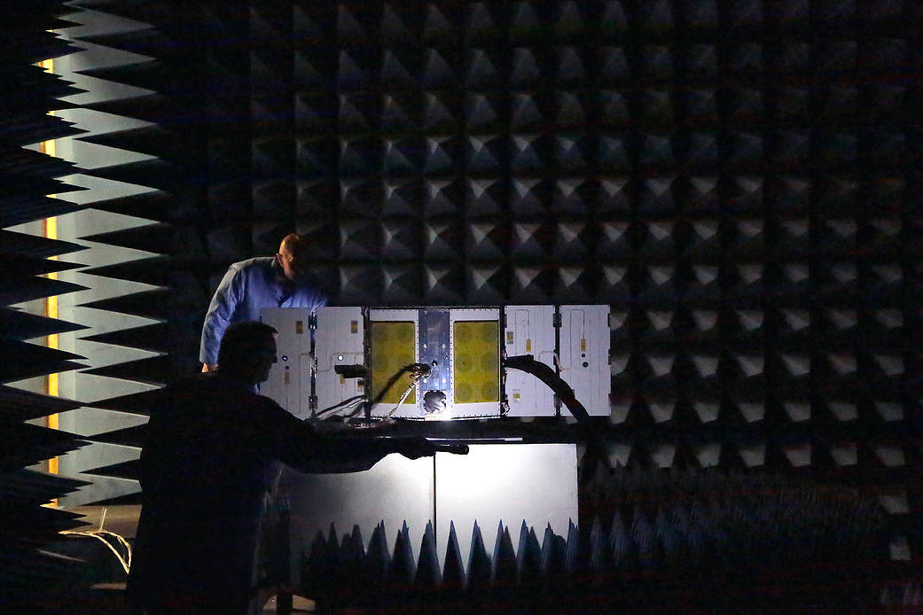 CYGNSS radio frequency anechoic chamber testing