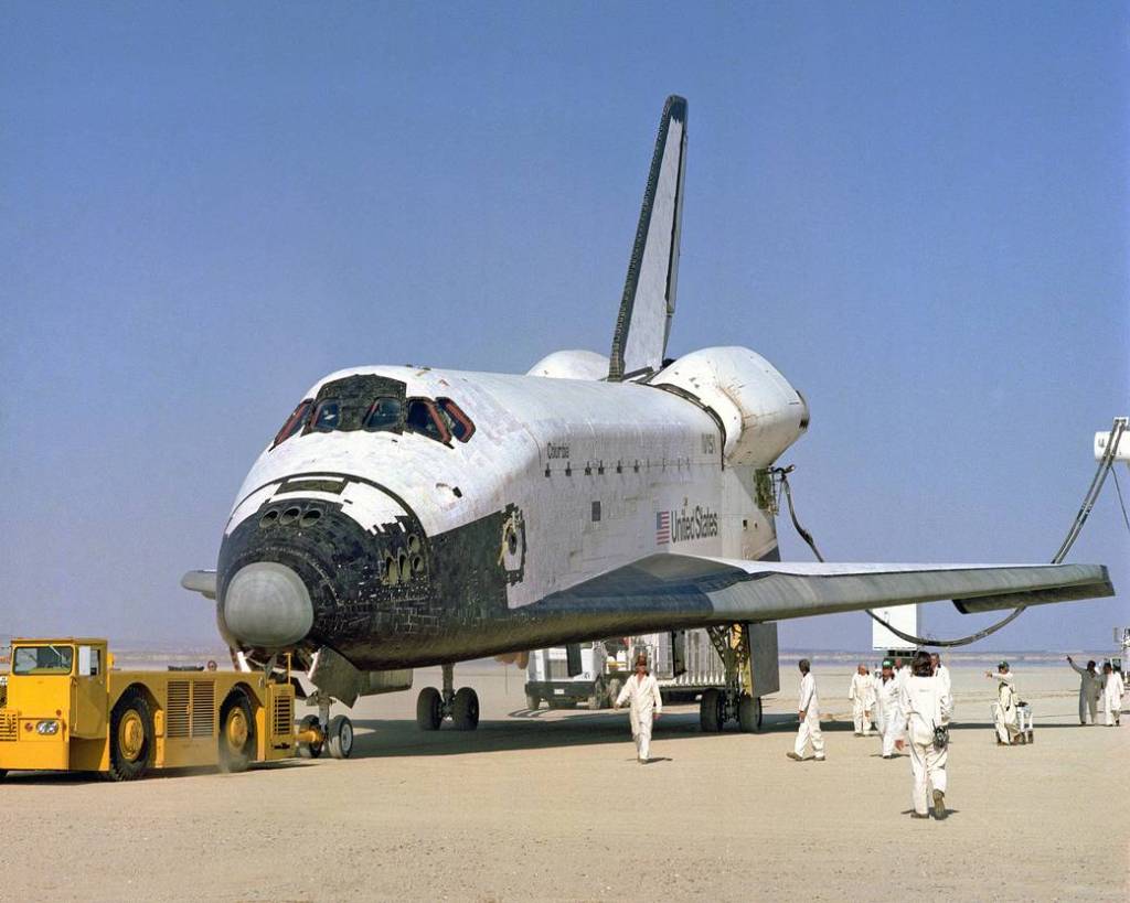 STS-1 Space Shuttle Columbia on Rogers Dry Lakebed