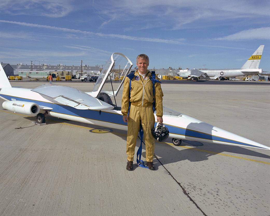 Research Pilot Richard E. Gray with AD-1