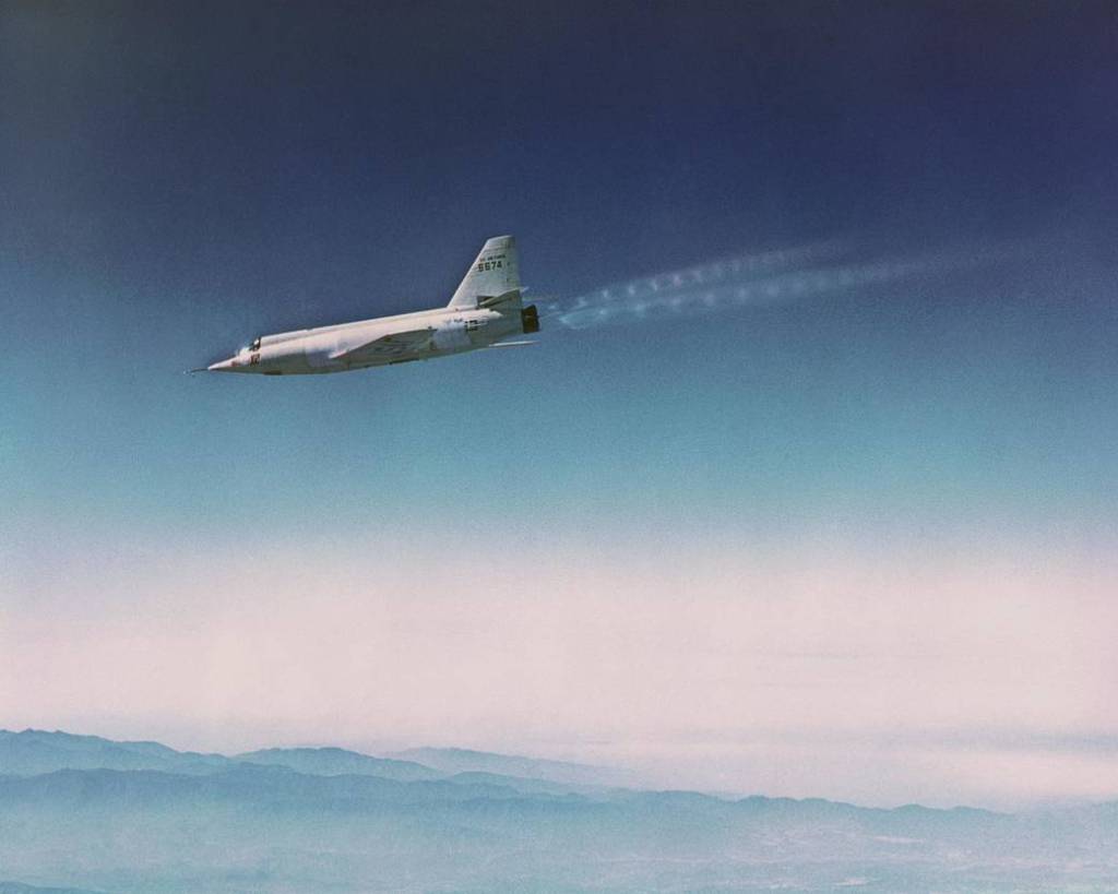 X-2 Number 1 (#674) in Flight over Southern California