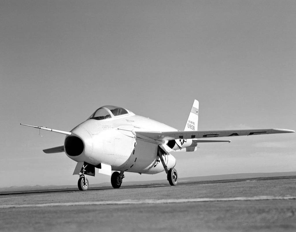 Left Wing Side View of X-5