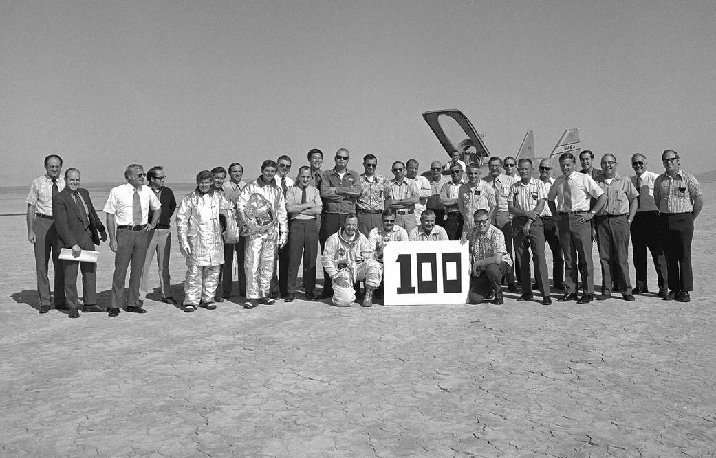 Project Personnel After the 100th Flight, M2-F3 Lifting Body