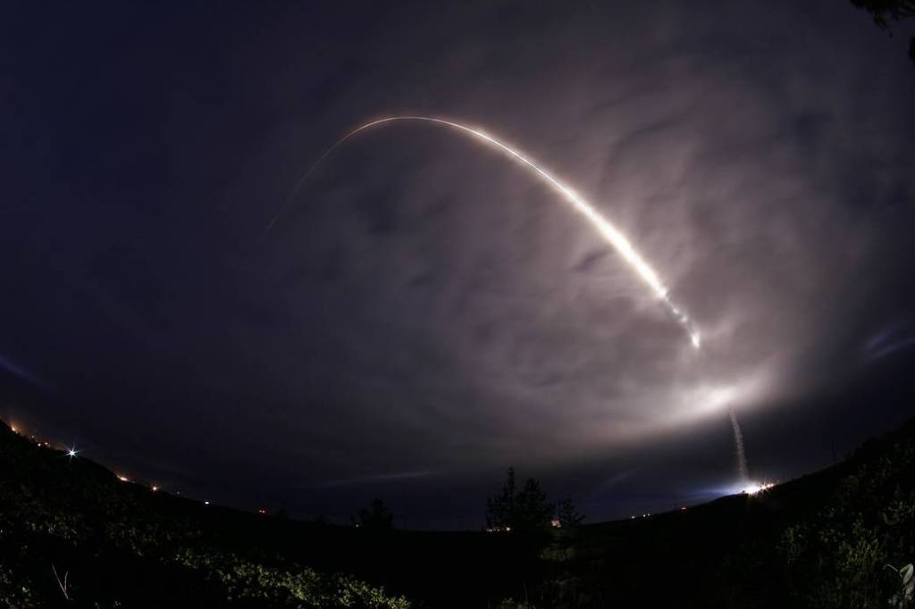 Seen here is the contrail after NASA's Wide-field Infrared Survey Explorer, or WISE, lifted off on Dec. 14, 2019.