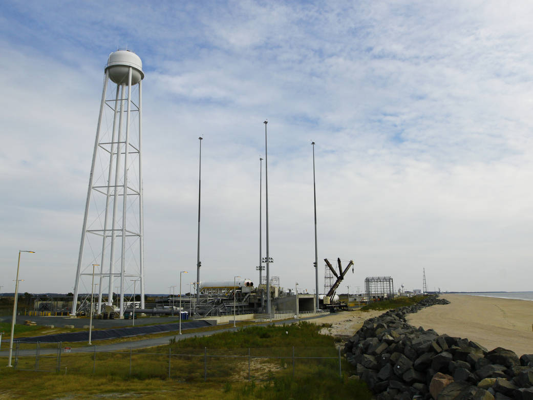 Orbital Sciences' Antares Rocket Rolls Out