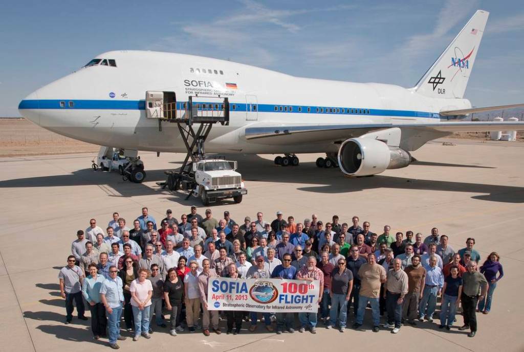 NASA's SOFIA Flying Observatory Marks 100th Flight