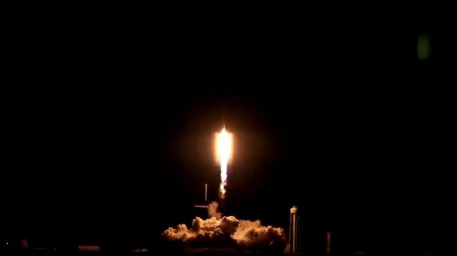 SpaceX's 27th commercial resupply mission lifted off from Kennedy Space Center at 8:30 p.m. EDT, carrying over 6,200 lbs. of science, supplies, and food for the international crew.