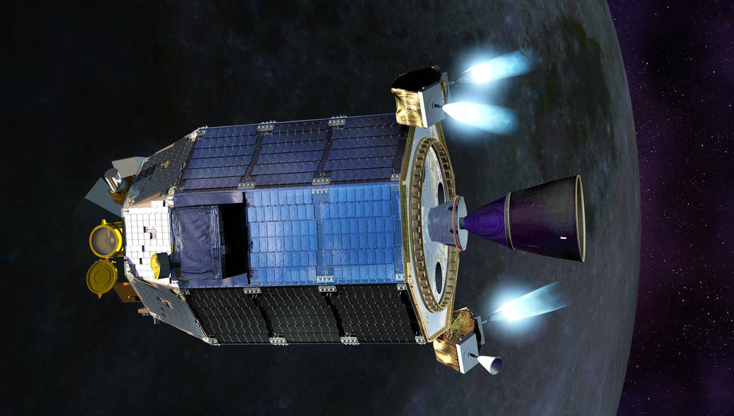 LADEE Fires Thrusters Artist's Concept